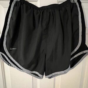 Black Nike Shorts with Gray Trim
